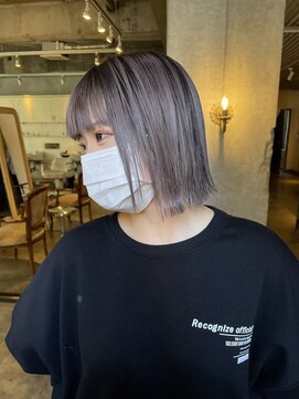 髪質改善と縮毛矯正の専門店 サンティエ(scintiller) 切りっぱなしボブ
