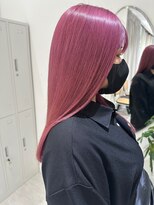ジーナ 熊本(Zina) [Zina熊本]髪質改善/ハイトーンカラー/ベビーピンク/艶髪