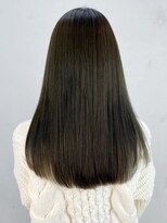 アルバム 銀座(ALBUM GINZA)&nbsp;オリーブグレージュ_斜めバンググレージュカラー_ba447721