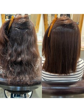 トムヘアーデザイン 楠葉店(TOM HAIR DESIGN) 艶髪／艶髪ストレート／縮毛矯正