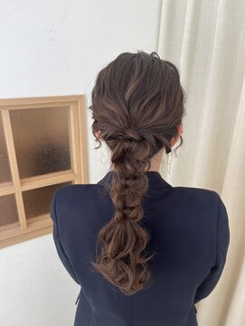 ソノ(sono) 編みおろし 結婚式ヘア 卒業式ヘア 表参道 六本木 イベントヘア