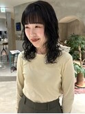 ミディアムくびレイヤー小顔カット艶髪姫カット20代30代40代
