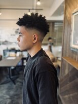 ヘアサロンルート(HAIR SALON ROUTE) スパイキーショートアフロ