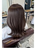 Cote蒲牟田愛　ブラウンカラー　マロングレージュ艶髪くびれヘア