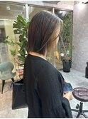 フェイスフレーミング/小顔ボブ/切りっぱなしボブ/ストンボブ