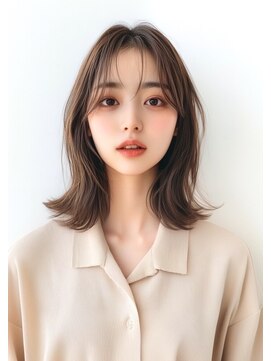 ライズ ネックス ザ サロン 渋谷(LIZE nex the salon) オリーブカラー×くびれヘア［#韓国#髪質改善#渋谷駅］