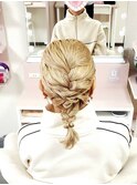 編み込みアレンジ