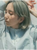 【emu 井上信洋】ミントカラーと切りっぱなしボブ【エミュ】
