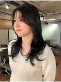 【あきら】セミロングレイヤーカット顔周りカットハッシュカット