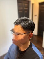 メンズ ヘアー ジーズ(Men's hair G's)&nbsp;ミドルフェード×ビジネスサイドパート
