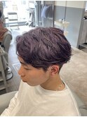 フェザーパーマ×ラベンダーグレー