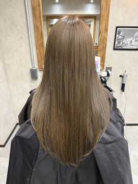 サニー 渋谷(SUNNY) バレイヤージュ、ハイライト、レイヤーロング、グレーベージュ