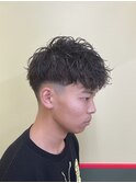 ピンパーマ×フェード