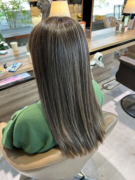 アンプヘアー 桂店(unpeu hair) 白髪ぼかし×ベージュカラー
