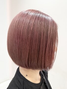 アンベリールフルー(EMBELLIR fleur) 前下がりボブ 切りっぱなしボブショートボブ縮毛矯正美 髪