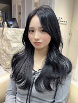 ロンド マーレ 天神大名店(Lond mare)&nbsp;レイヤーカット／暗髪／デジタルパーマ