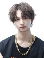 アーリー(Ali'i) 狭めセンターパート【波巻きツイストスパイラルミックス】