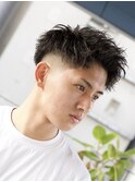 【SKILL】七三アップバング/ピンパーマ