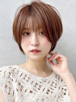 セイドット オモテサンドウ(Say. omotesando)&nbsp;Say.ショートボブ丸みショートヘーゼルグレージュモーヴピンク