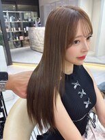 ロンドメリア 天神大名店(Lond Melia)&nbsp;黒髪カタログ/オリーブグレー/小顔に見せるヘア/クラゲヘアー