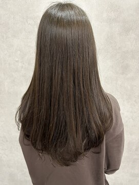 ルノン(LUNON) 黒髪クラゲヘアーオリーブグレー小顔ココアベージュ