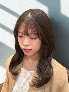 スウィープ 札幌大通(sweep) 艶ブラウン×ふんわり韓国レイヤー★札幌通り