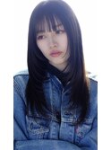 美髪レイヤーカット/顔まわりレイヤー/くびれミディアムレイヤー