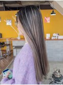 地毛を活かす！クールなシルバーグレーのインナー