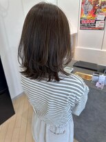 ユニ バイ マグ 長野店(Uni.by Mag)&nbsp;◎大人可愛いオリーブグレージュ×小顔ミディレイヤー