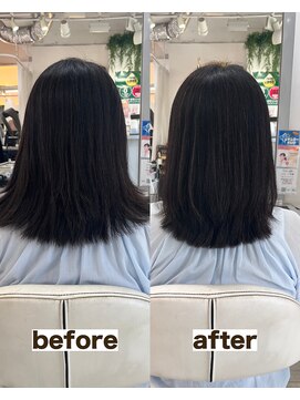 シゲ 自由が丘店(SHIGE) 縮毛矯正まではしたくない方へ｜髪質改善トリートメント＋カット