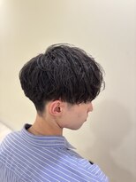 プレミアムバーバー 原宿店(PREMIUM BARBER produce by HIRO GINZA)&nbsp;ナチュラルマッシュ×ゆるめスパイラル