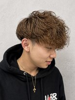 スター(STAR) 波巻きパーマ×ブラウンベージュ|韓国風ヘア