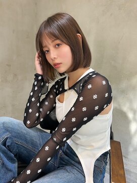 ケイト(kate) 【kate 大宮】オリーブベージュ×ボブスタイル