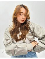 ラフィス ヘアー シーン 調布店(La fith hair scene) 【La fith】キャラメルベージュ×ゆるふわロング