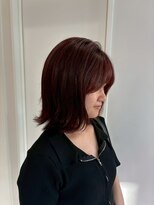 ヴァンカウンシル 一宮店(VAN COUNCIL)&nbsp;外はねミディアムボブ レイヤー/ボブアレンジ/ツヤカラー