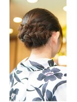 ネス(NESS) 【浴衣ヘアセットアップ】大人っぽい浴衣のセット238
