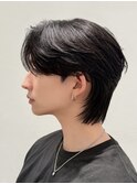 韓国風センターパート/毛流れ縮毛矯正/カルマヘア/メンズパーマ