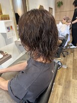 ナチュラルスポット(Natural Spot) ウルフパーマスタイル×アッシュベージュ