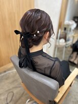 ユニカ 宇都宮(yunica)&nbsp;パーティーヘア　結婚式　ディナーヘア　シニョン