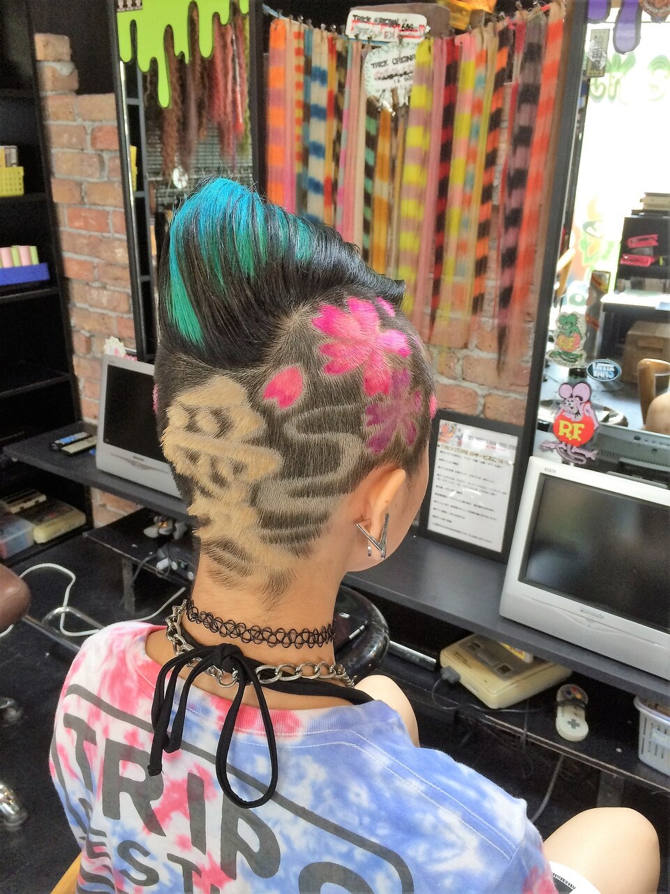 バリカンアート和柄、桜、愛の文字TRICKstyle!：L003525309｜トリック