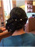 編み込みサイドカール