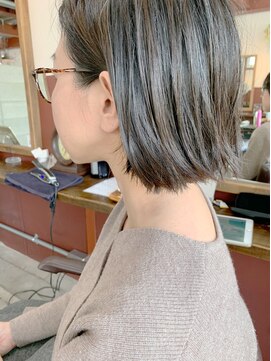 ルーファス 恵比寿 渋谷(Ruufus) 40代ハイライト×切りっぱなしボブ【Ruufus恵比寿渋谷】31514