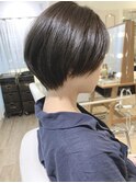 スッキリショート ツヤブラウン ナチュラルストレート
