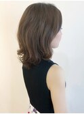 大人のウェーブミディ☆レイヤー/ボリューム/お手入れ簡単