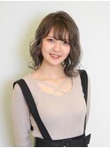 透明感抜群 モカグレージュ◎肩上ボブ