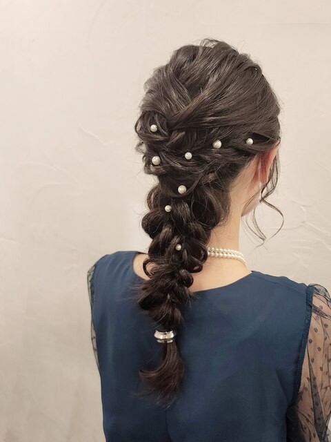 ロングヘアーすっきり系編みおろし