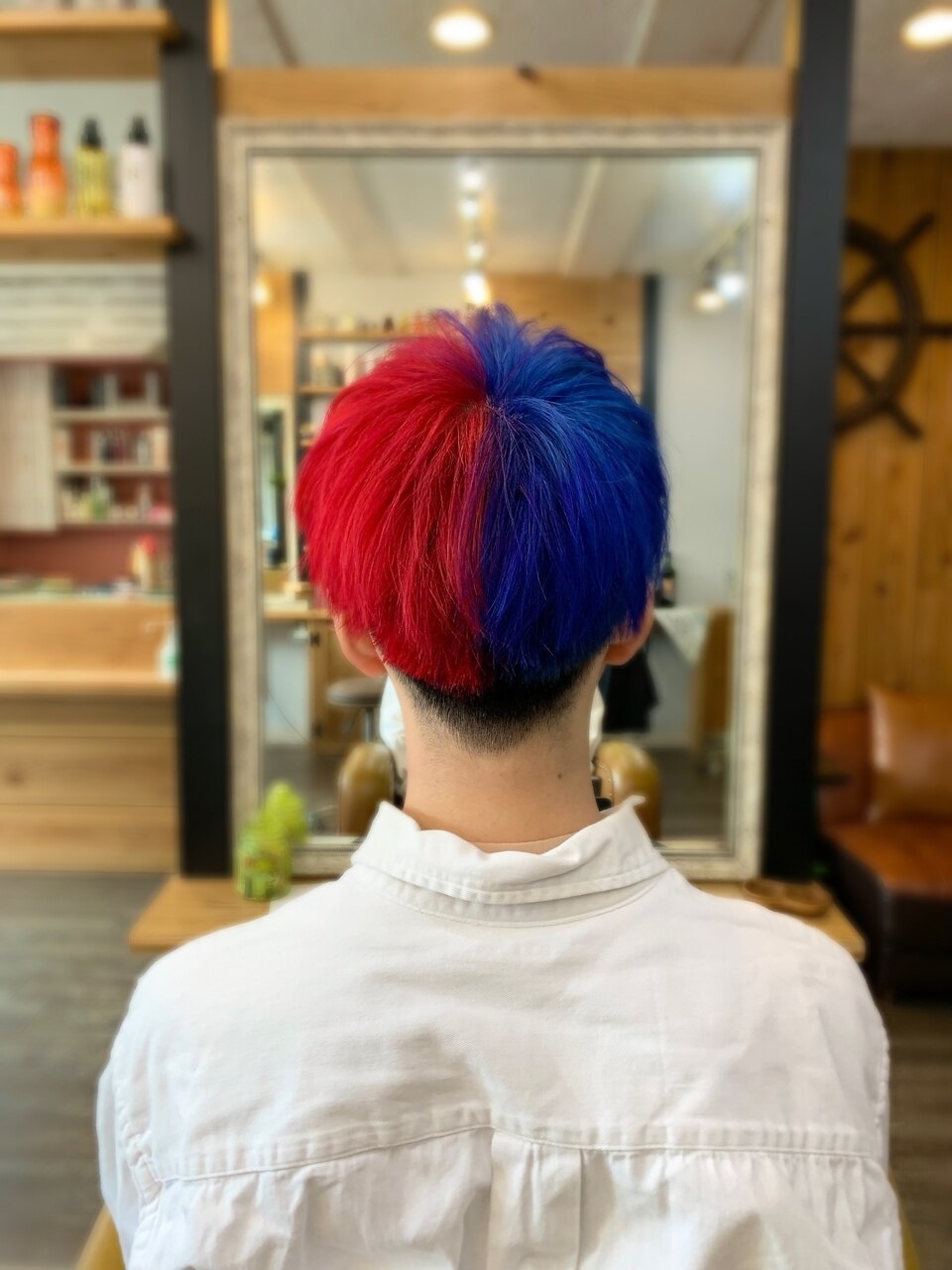 ツートンカラー ブルー レッド：L181058126｜ホットペッパービューティー