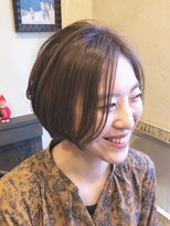 ヘアーアンドメイク グリーン(hair&make green)&nbsp;大人可愛いヌーディーボブ