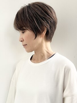 オーソ(AUTHO) ショート/40代/大人/ボブ/少人数/白髪染め/恵比寿/くせ毛/50代 B