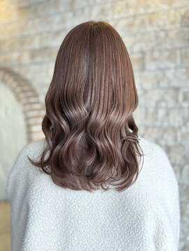 フラット 千葉(Flat.) オリーブベージュ、ゆるふわ巻き【千葉】